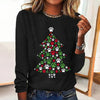 Christmas T-Shirt With Cat Paw Print