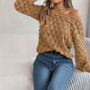 Casual Hollow Knit Sweater