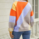 Casual Colour Block Sweater