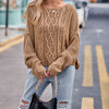 Casual Cable Knit Sweater