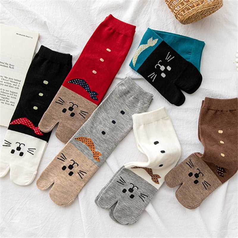 Cartoon Tabi Socks