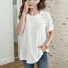 Casual Solid Colour Blouse