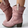 Vintage Chunky Heel Boots