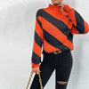 Casual Striped Knit Sweater