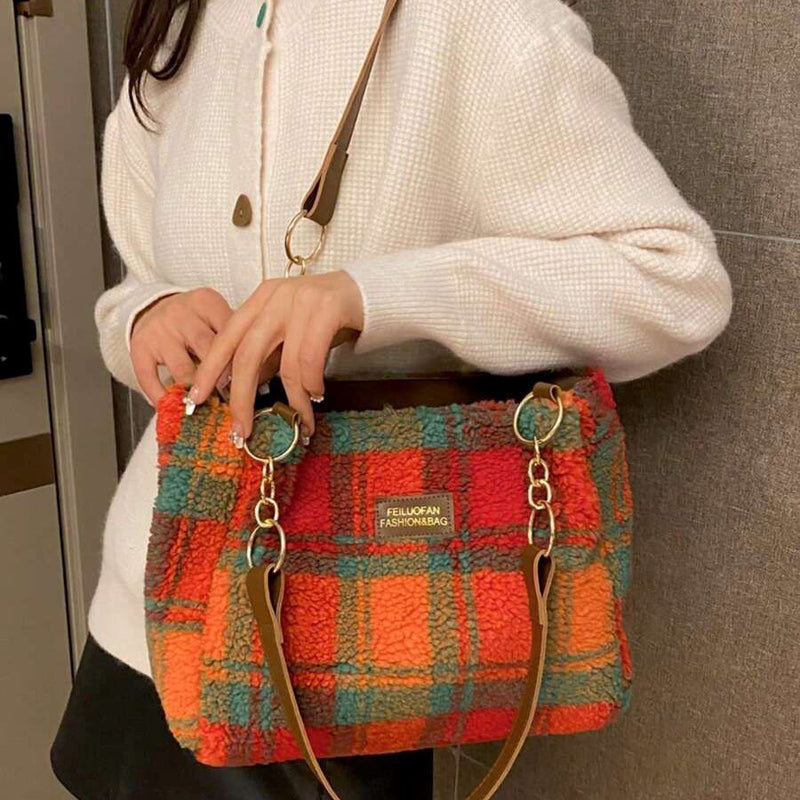 Vintage Plaid Bag