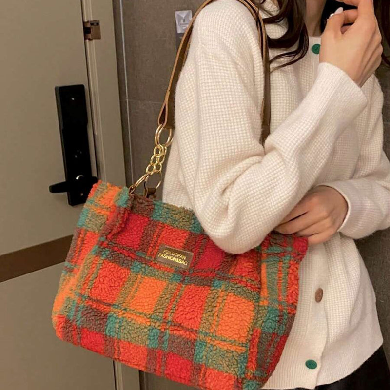 Vintage Plaid Bag