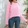 Casual Solid Colour Knit Sweater