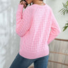 Casual Solid Colour Knit Sweater