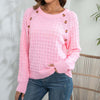 Casual Solid Colour Knit Sweater