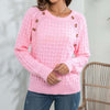 Casual Solid Colour Knit Sweater