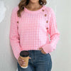 Casual Solid Colour Knit Sweater