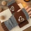 Warm Heart Pattern Gloves