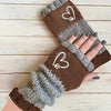 Warm Heart Pattern Gloves