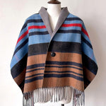 Vintage Plaid Shawl