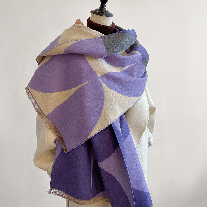 Geometric Warm Scarf