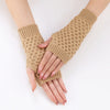 Solid Colour Knitted Gloves