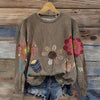 Vintage Floral Print Sweatshirt