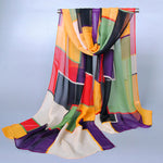 Colourful Geometric Print Scarf