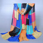 Colourful Geometric Print Scarf