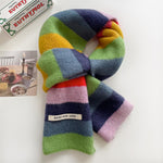 Colourful Striped Warm Scarf