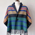 Vintage Plaid Shawl