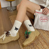 Casual Cat Print Socks