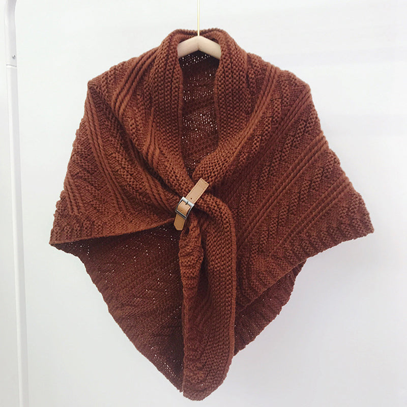 Solid Colour Warm Shawl