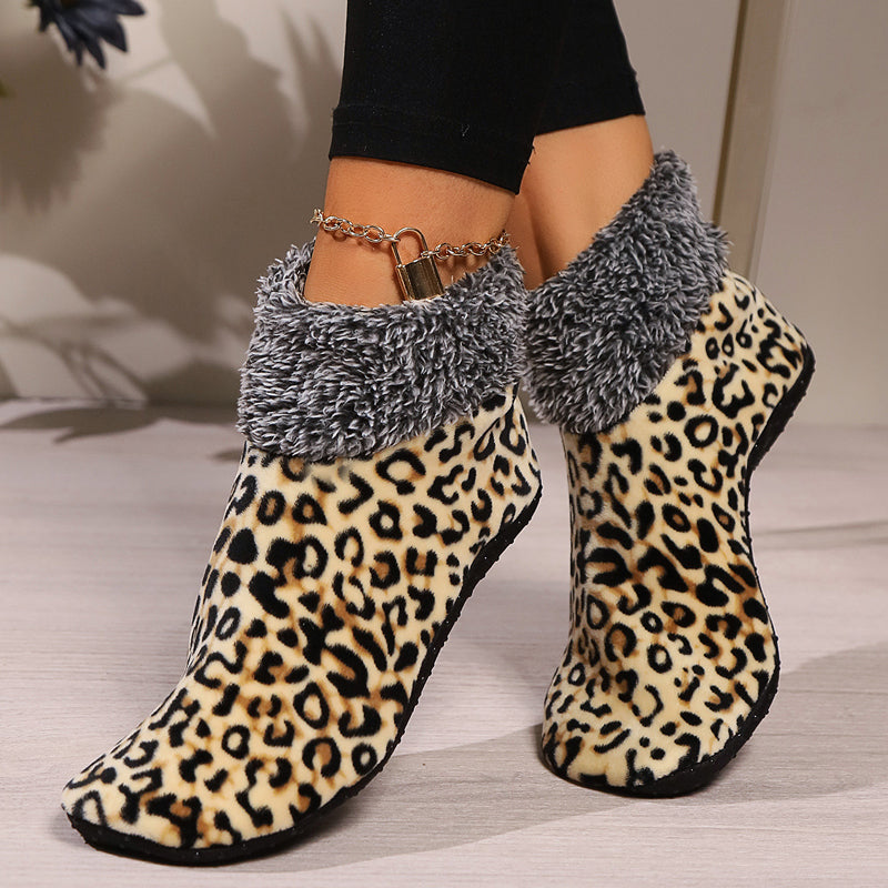 Leopard Print Warm Socks