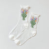 Floral Jacquard Breathable Socks