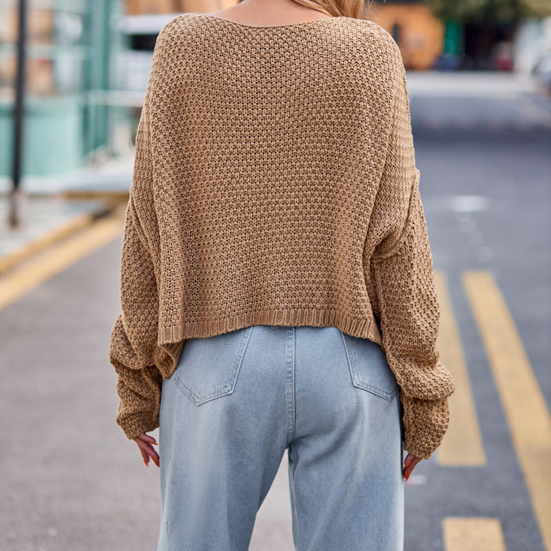 Casual Cable Knit Sweater