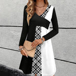 Colour Block Casual Dress