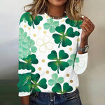 Four Leaf Clover Print T-Shirt