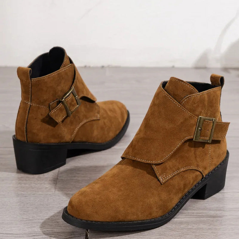 Vintage Chunky Heel Boots