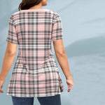 Elegant Plaid Blouse