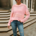 Casual Hollow Knit Sweater