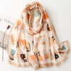 Creative Cat Print Scarf