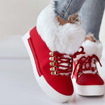 Warm Plush Platform Ankle Boots