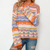 Colourful Striped Knit Sweater