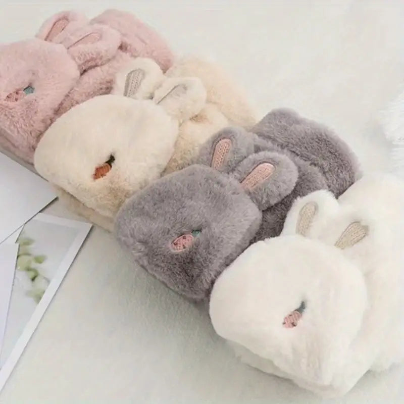 Cartoon Plush Warm Gloves