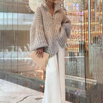 Fashionable Casual Knitted Cardigan