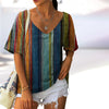 Vintage Colourful Striped T-Shirt