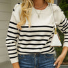 Casual Striped Knit Sweater