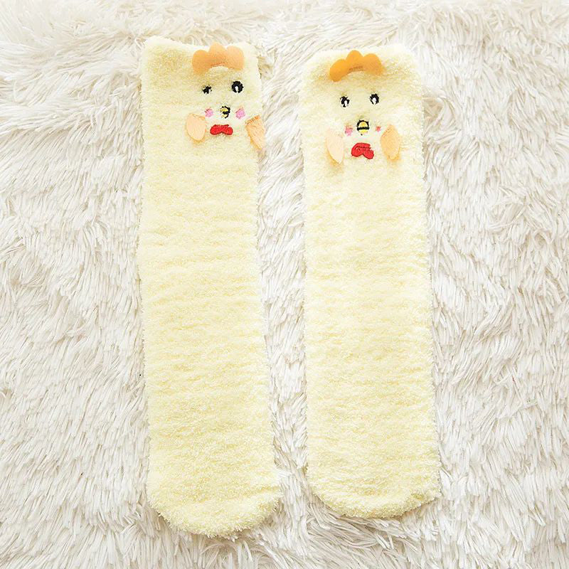 Cartoon Plush Socks