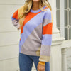 Casual Colour Block Sweater