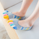 Colorful Striped 5 Finger Socks