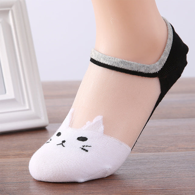 Cat Pattern Breathable Socks
