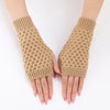 Solid Colour Knitted Gloves