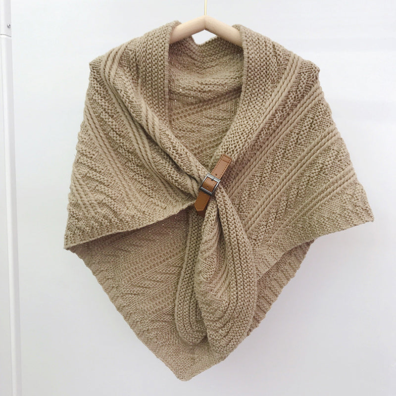 Solid Colour Warm Shawl