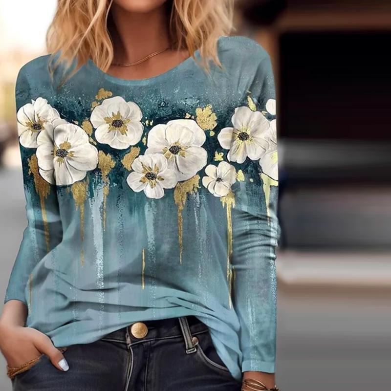 Vintage Floral Print T-Shirt