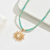Bohemian Sun Pendant Necklace